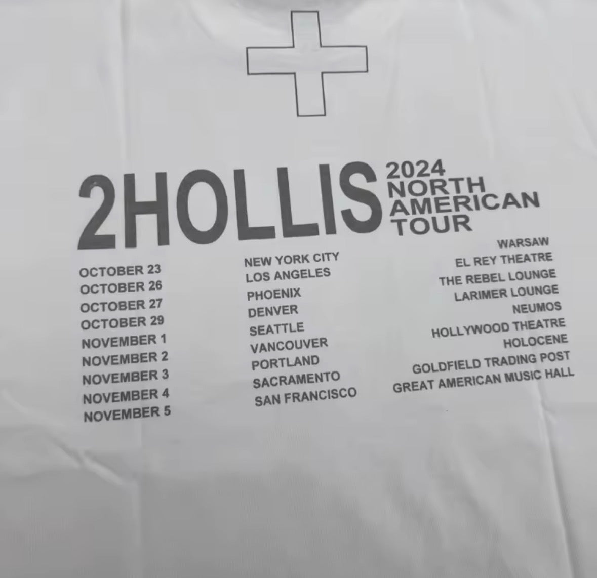 2HOLLIS GOLD TEE