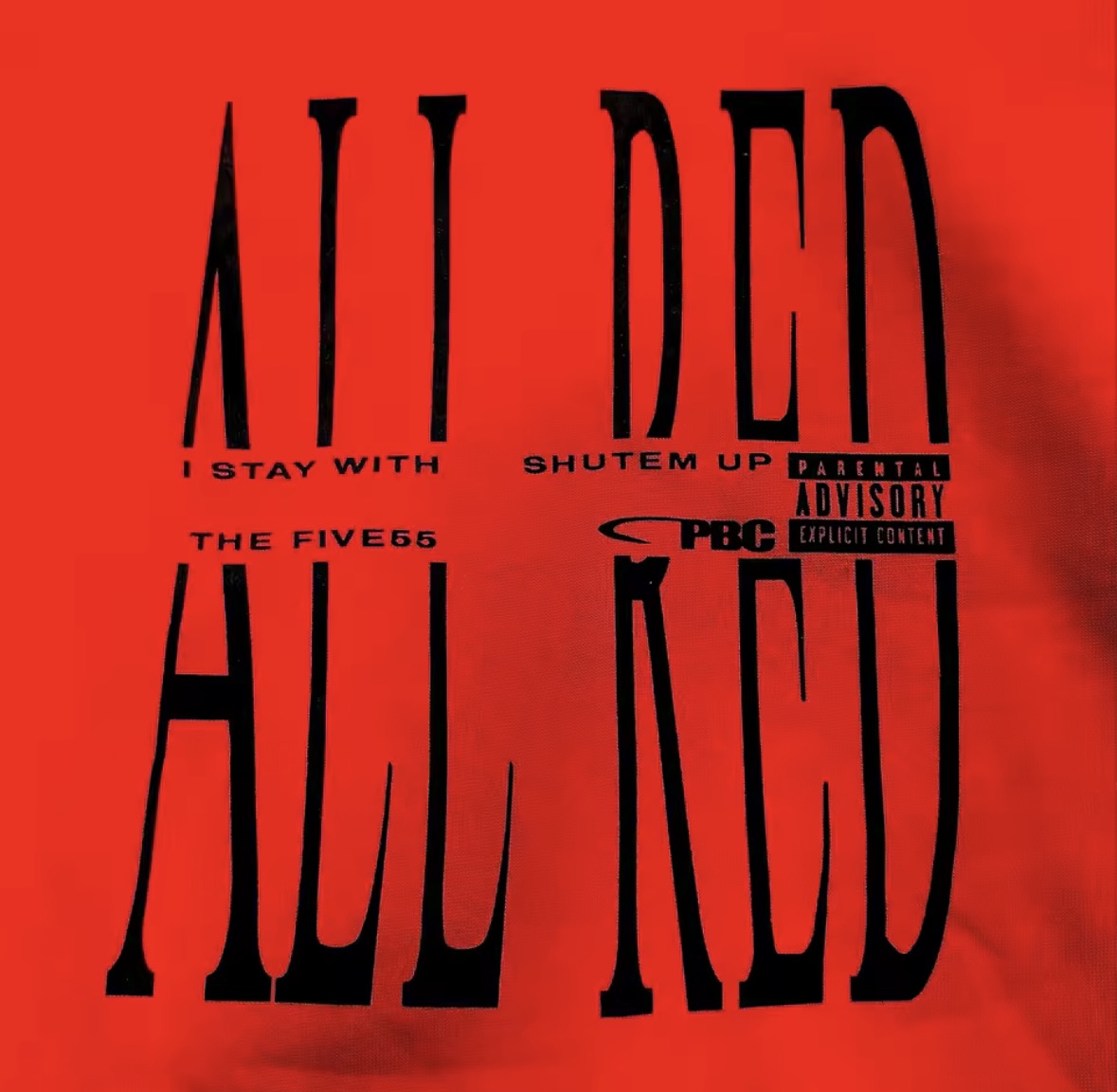 ALL RED PBC HOODIE